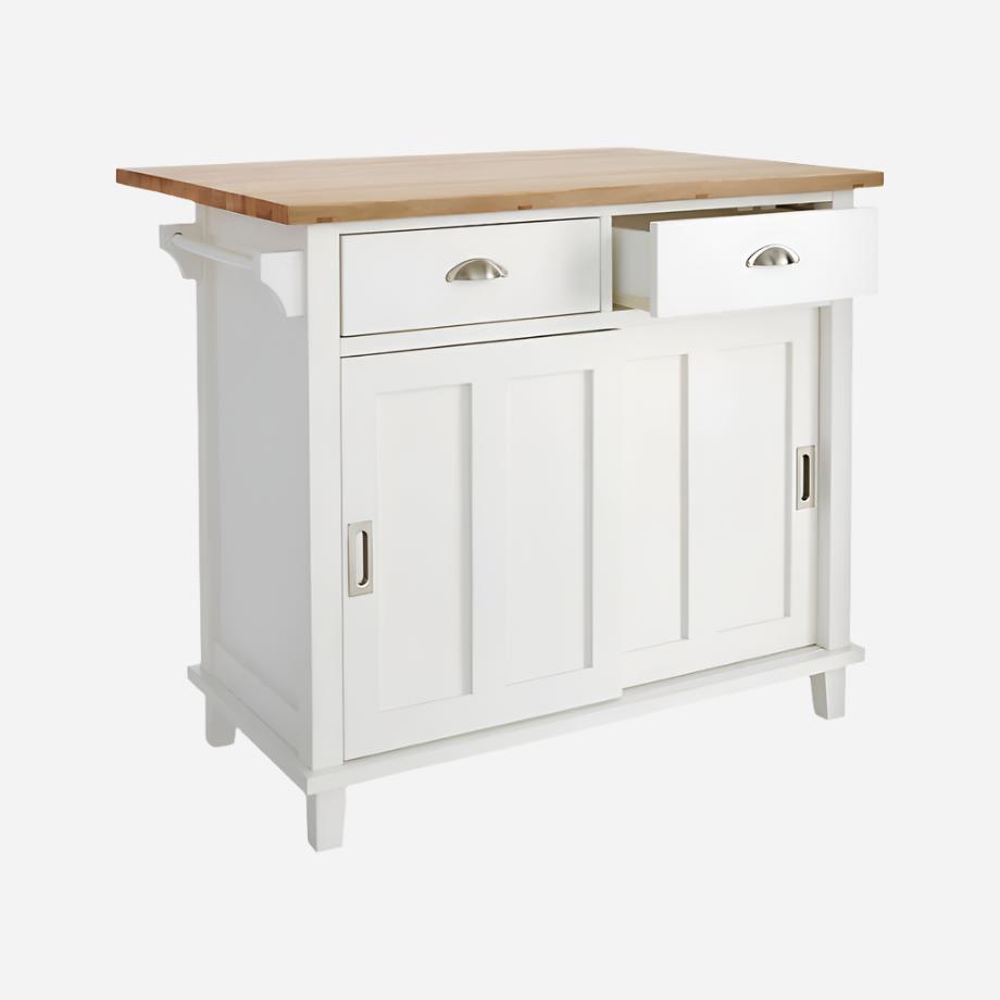 White Kitchen Island