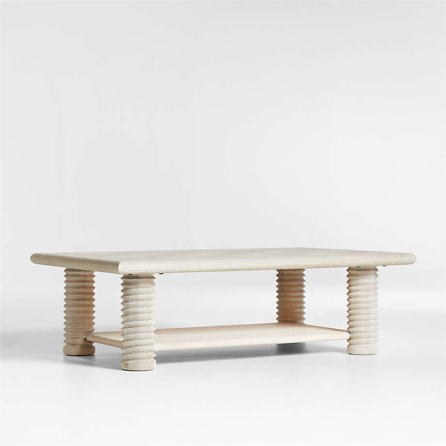 Rectangular Coffee Table with Shelf