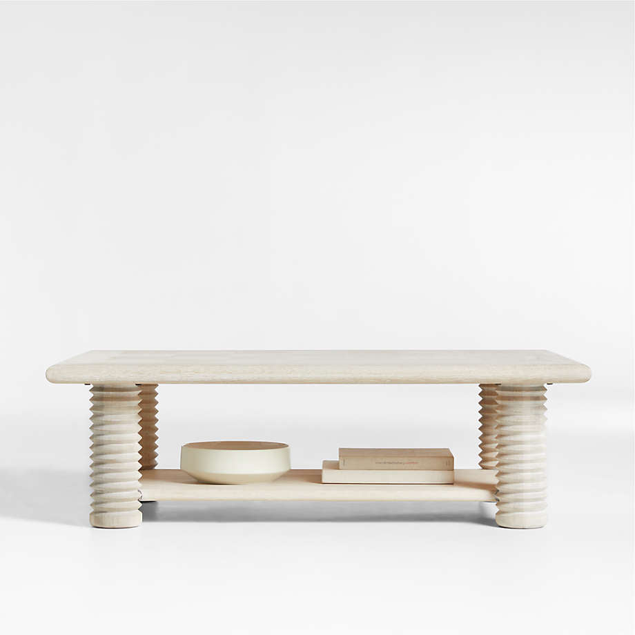 Rectangular Coffee Table with Shelf