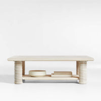 Rectangular Coffee Table with Shelf