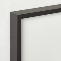 Gallery Soft Black Picture Frame With White Mat 5"X7"