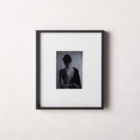 Gallery Soft Black Picture Frame With White Mat 5"X7"