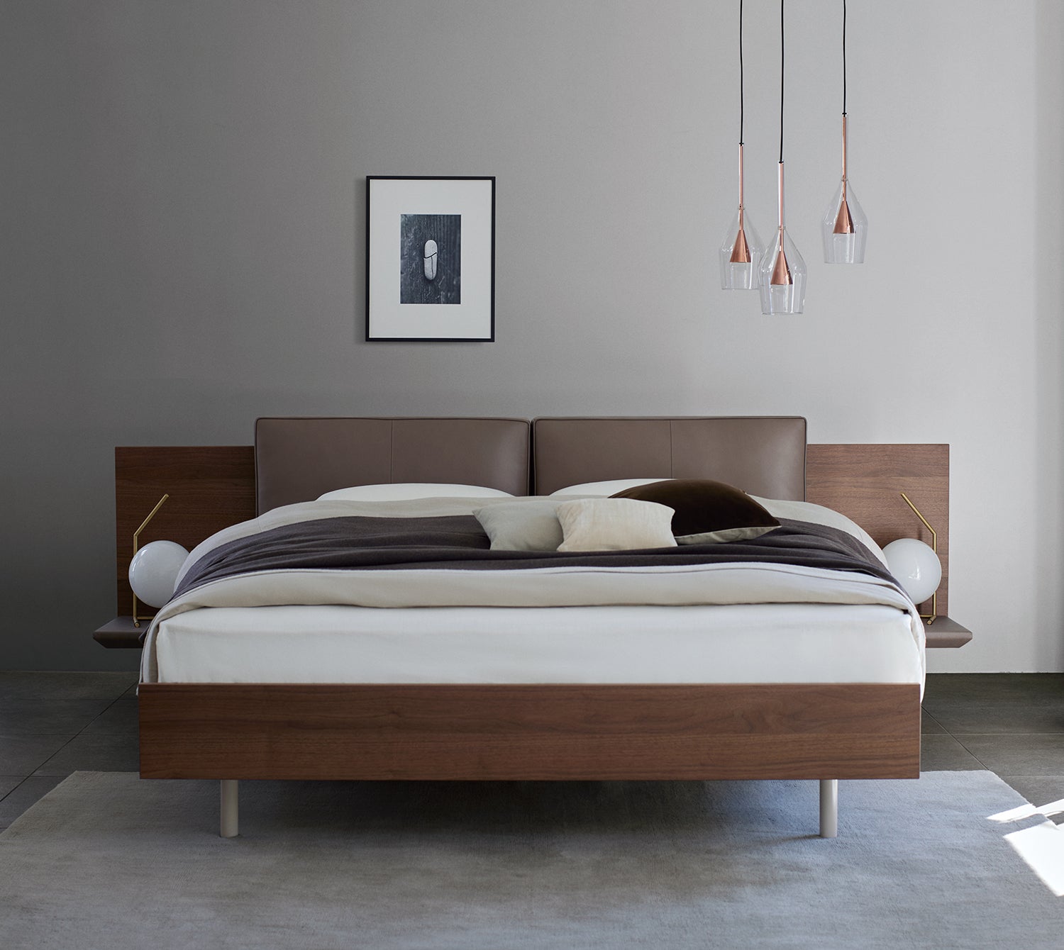Compact Wooden Storage Bed