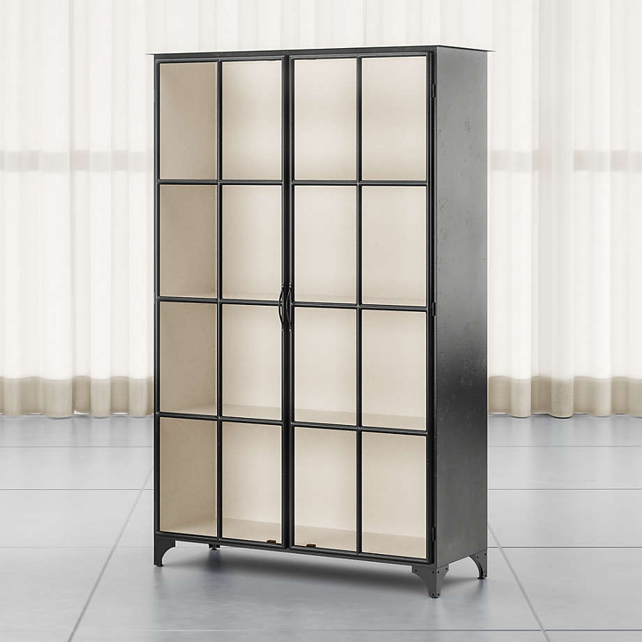 Black-and-White Storage Cabinet