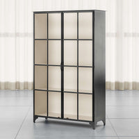 Black-and-White Storage Cabinet