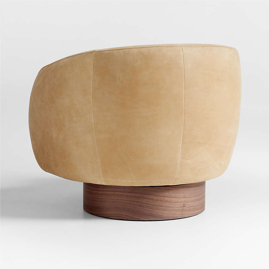 Leather Swivel Accent Chair
