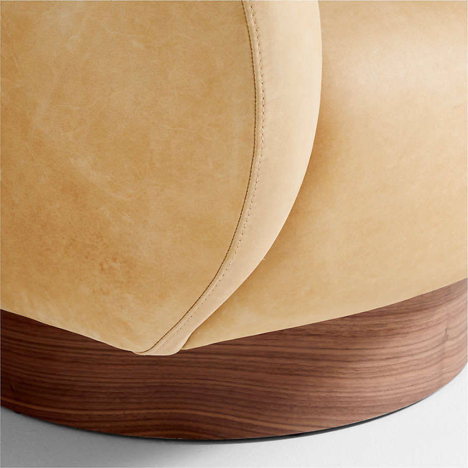 Leather Swivel Accent Chair