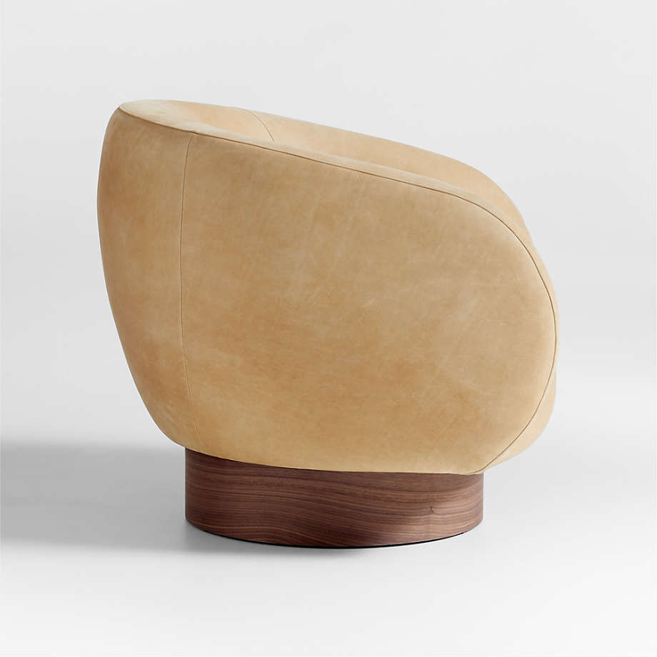 Leather Swivel Accent Chair