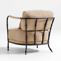 Sculptural Metal Accent Chair