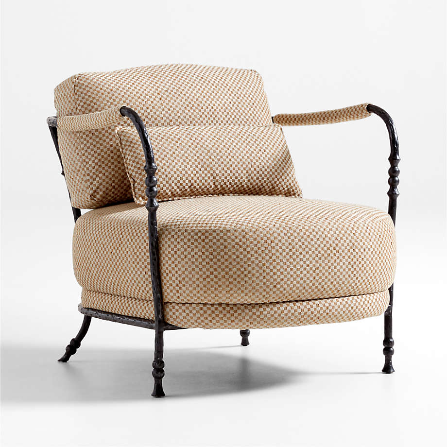 Sculptural Metal Accent Chair