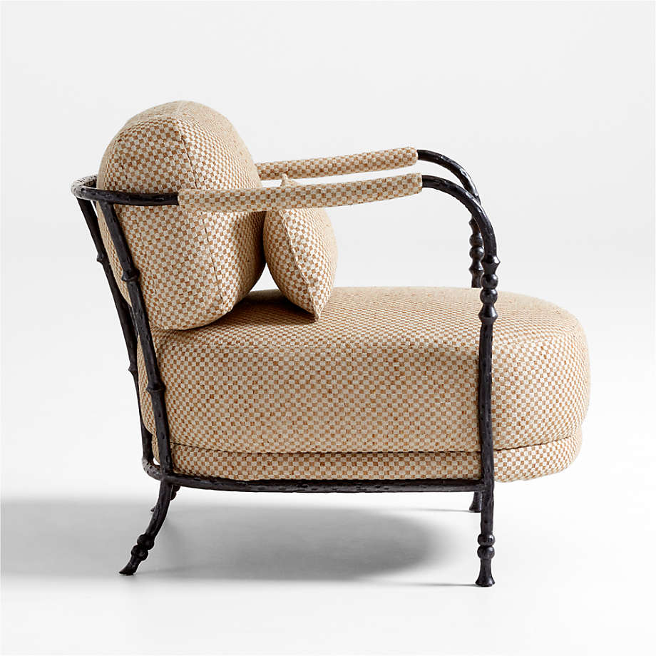 Sculptural Metal Accent Chair