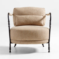 Sculptural Metal Accent Chair