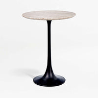Nero Marble Round Accent Table