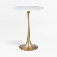 Nero Marble Round Accent Table