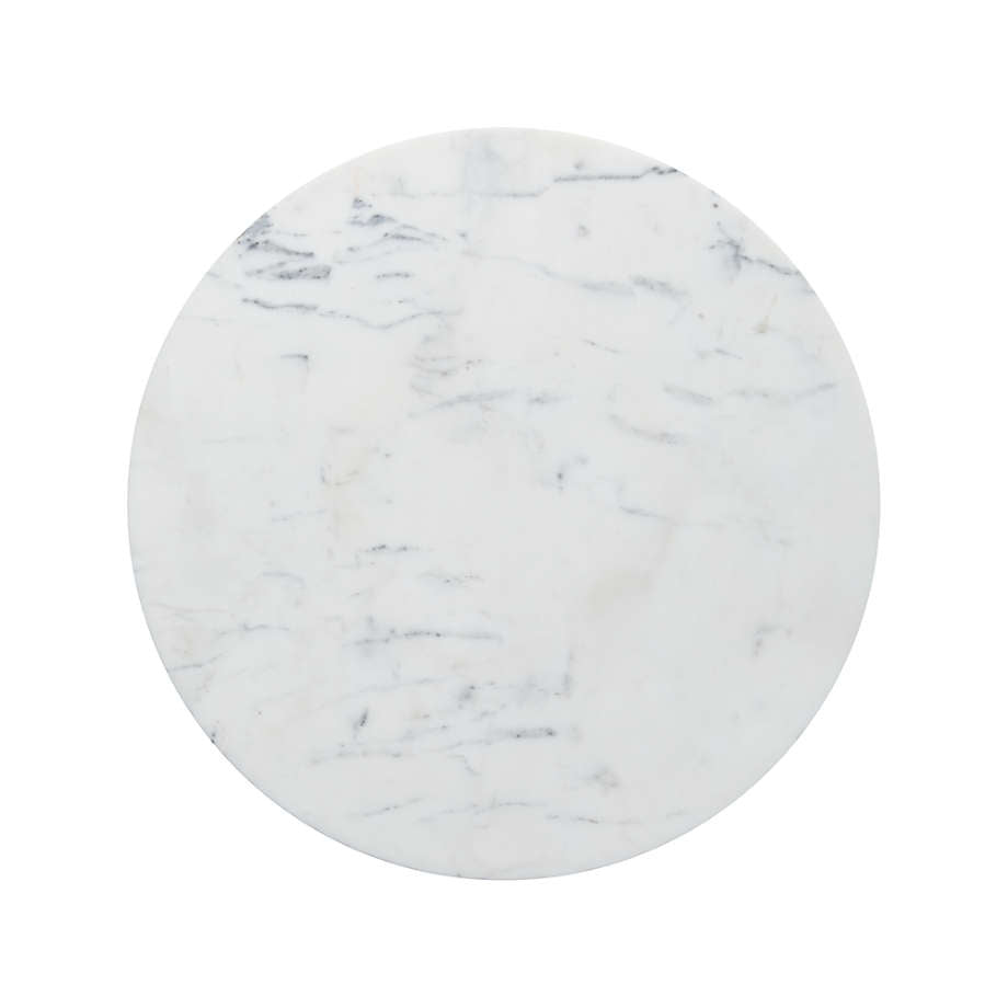 Nero Marble Round Accent Table