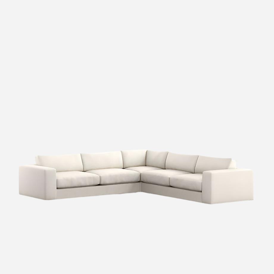 Oceanside Low 3-Piece L-Shaped Sectional Sofa