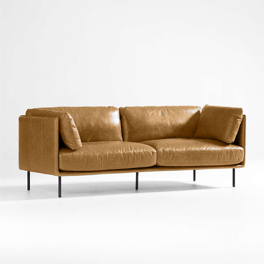 84" Leather Sofa