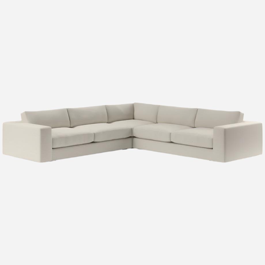 Oceanside Low 3-Piece L-Shaped Sectional Sofa