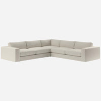 Oceanside Low 3-Piece L-Shaped Sectional Sofa