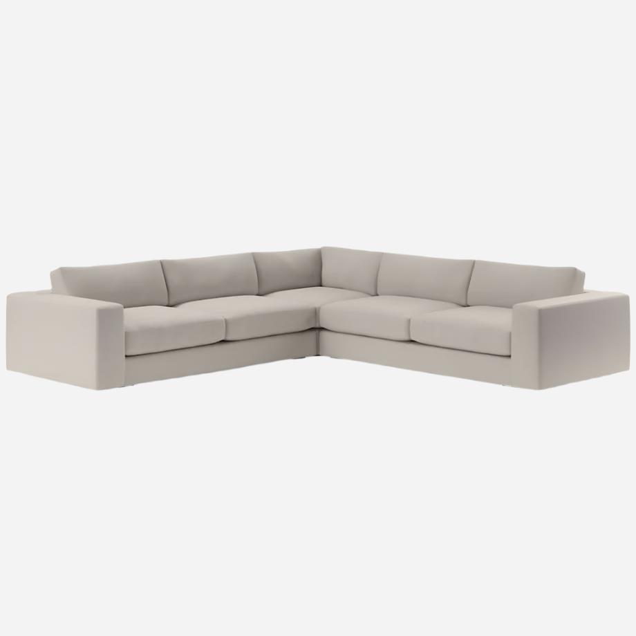 Oceanside Low 3-Piece L-Shaped Sectional Sofa