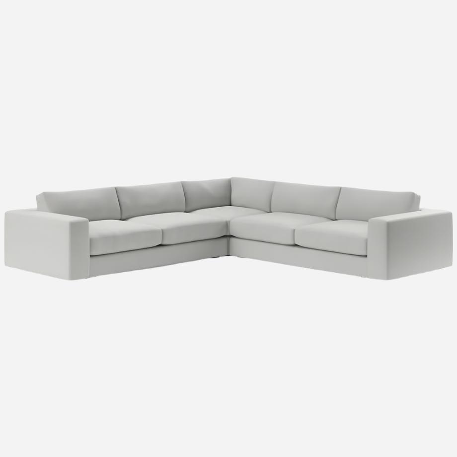 Oceanside Low 3-Piece L-Shaped Sectional Sofa