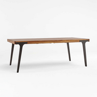 Lakin 81" Teak Extendable Dining Table