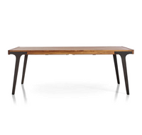 Lakin 81" Teak Extendable Dining Table