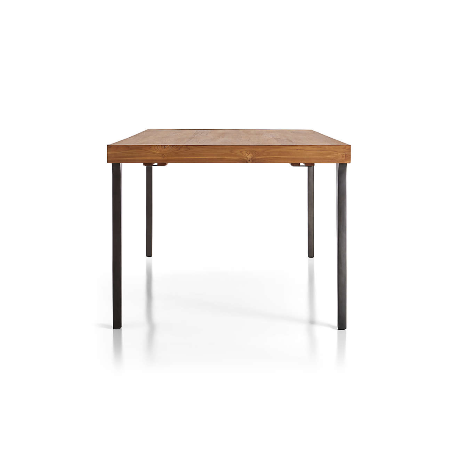 Lakin 81" Teak Extendable Dining Table