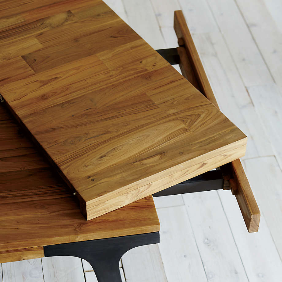 Lakin 81" Teak Extendable Dining Table