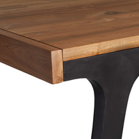 Lakin 81" Teak Extendable Dining Table