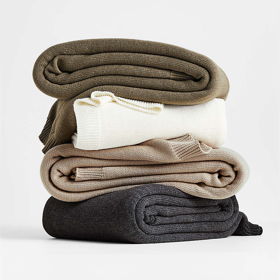 Border Ink Black 80"X80" Oversized Bed Throw Blanket