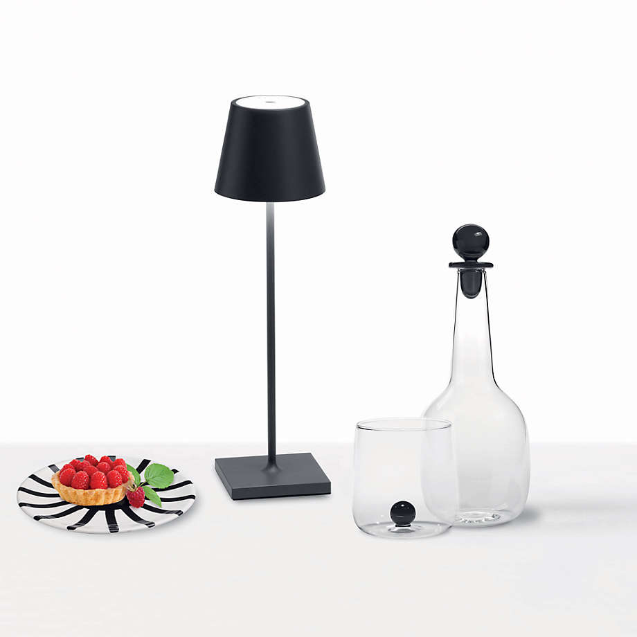 Dark Grey Metal Table Lamp