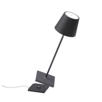 Dark Grey Metal Table Lamp